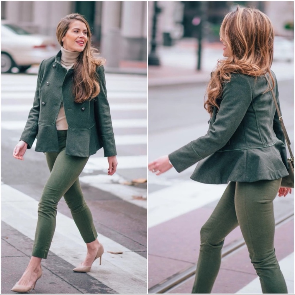 Banana Republic Italian Wool Peplum Jacket